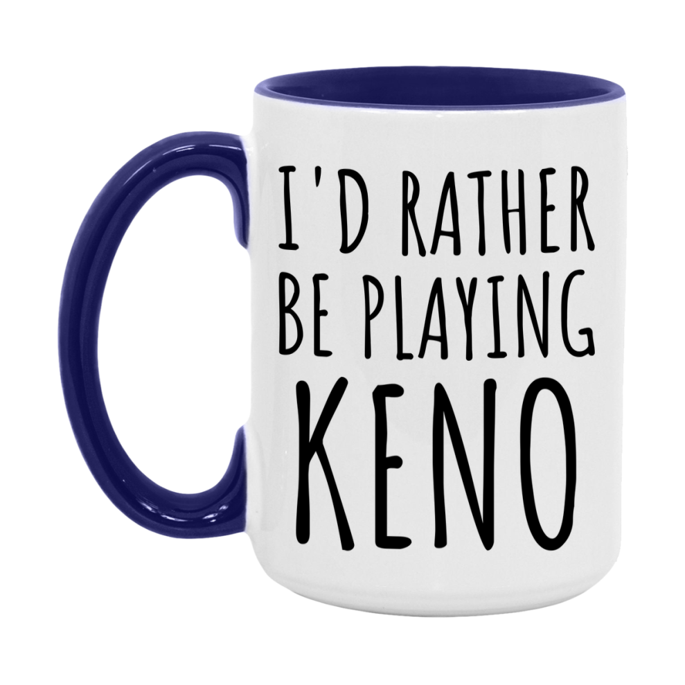 Casino Mug For Keno Players, Funny Keno Coffee Mug, 11Oz Or 15Oz Novelty Mug