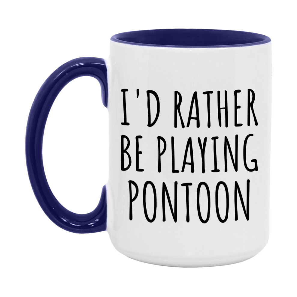 Casino Mug For Pontoon Players, Funny Pontoon Coffee Mug, 11Oz Or 15Oz Novelty Mug