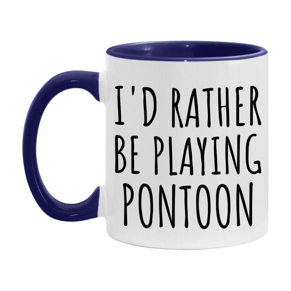 Casino Mug For Pontoon Players, Funny Pontoon Coffee Mug, 11Oz Or 15Oz Novelty Mug