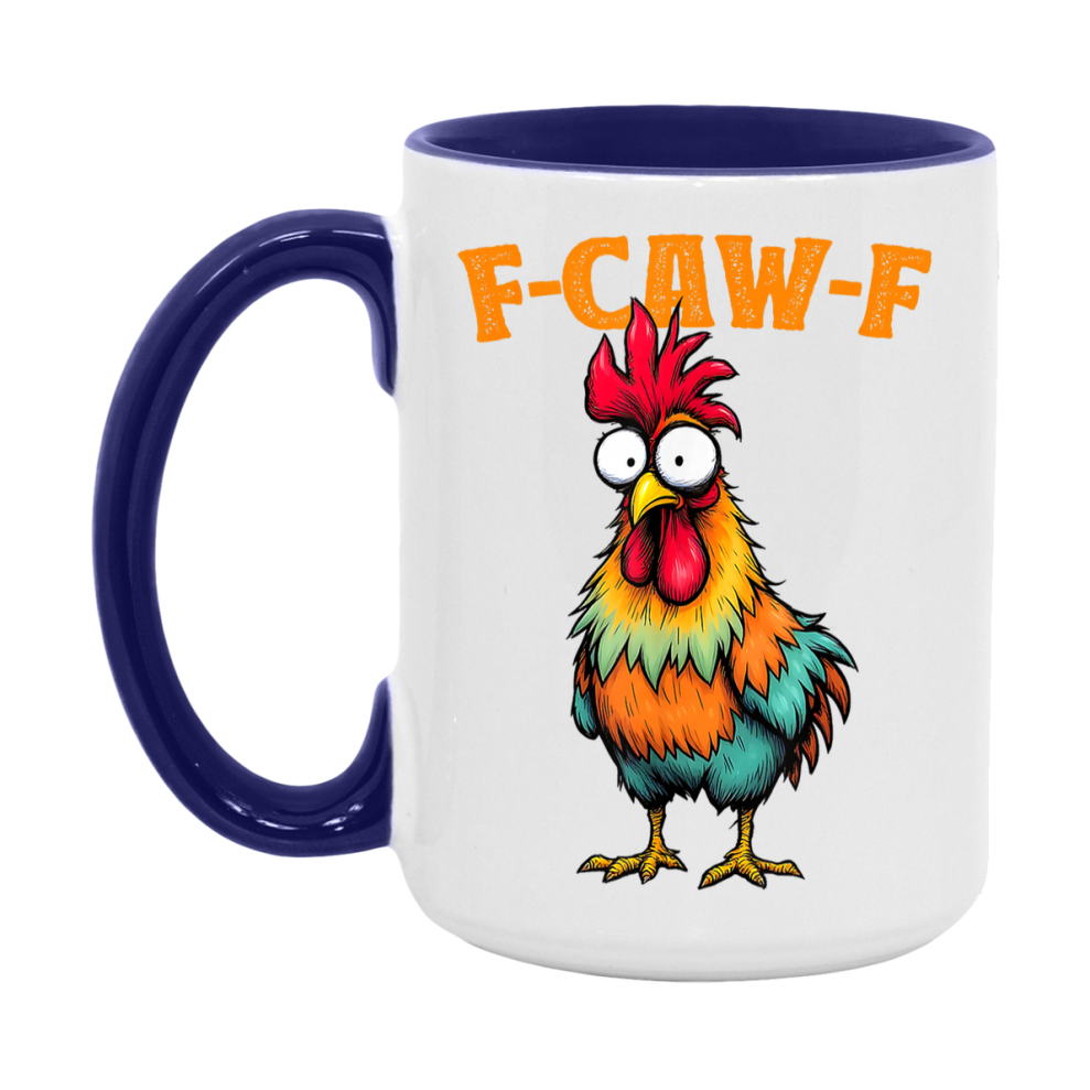 F Caw F Mug, Funny Bird Coffee Mug, 11Oz Or 15Oz Ceramic Cup
