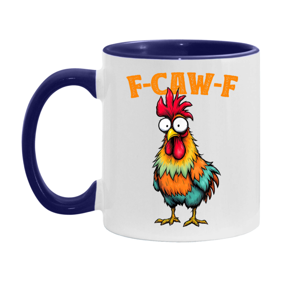 F Caw F Mug, Funny Bird Coffee Mug, 11Oz Or 15Oz Ceramic Cup