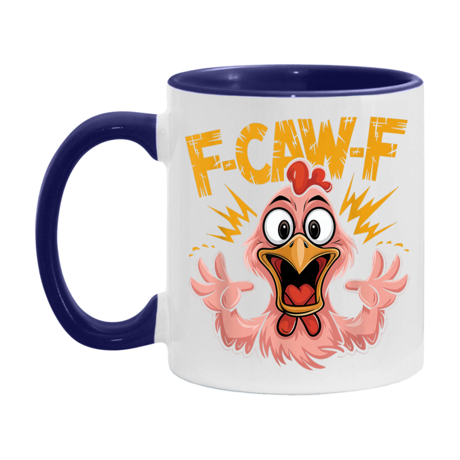 F Caw F Mug, Funny Bird Coffee Mug, 11Oz Or 15Oz Ceramic Cup