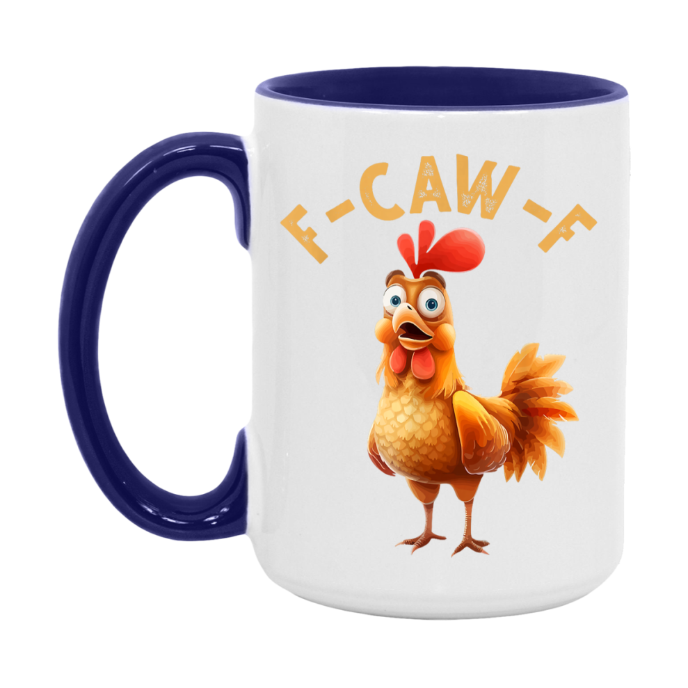 F Caw F Mug, Funny Bird Coffee Mug, 11Oz Or 15Oz Ceramic Cup