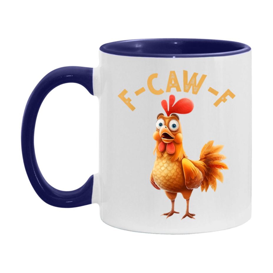 F Caw F Mug, Funny Bird Coffee Mug, 11Oz Or 15Oz Ceramic Cup