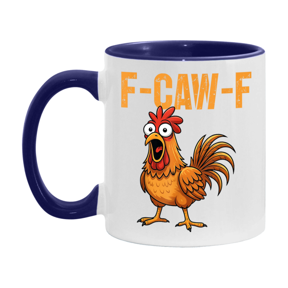 F Caw F Mug, Funny Bird Coffee Mug, 11Oz Or 15Oz Ceramic Cup