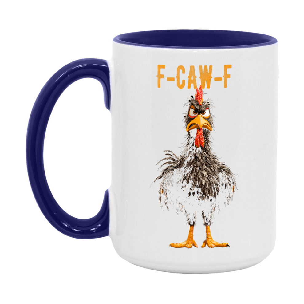F Caw F Mug, Funny Bird Coffee Mug, 11Oz Or 15Oz Ceramic Cup