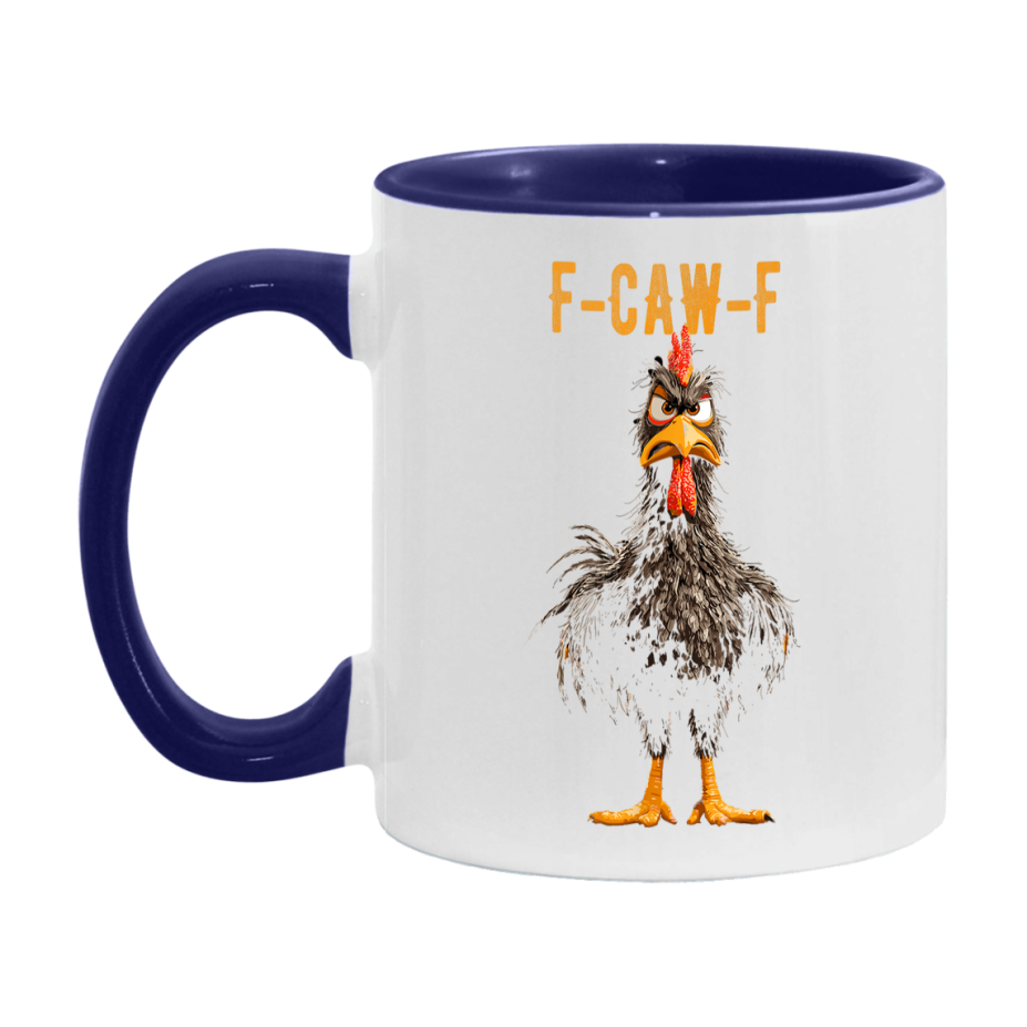 F Caw F Mug, Funny Bird Coffee Mug, 11Oz Or 15Oz Ceramic Cup