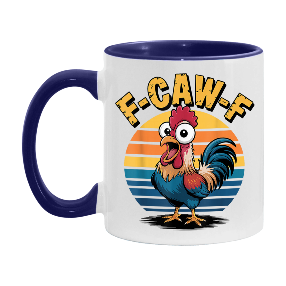 F Caw F Mug, Funny Bird Coffee Mug, 11Oz Or 15Oz Ceramic Cup
