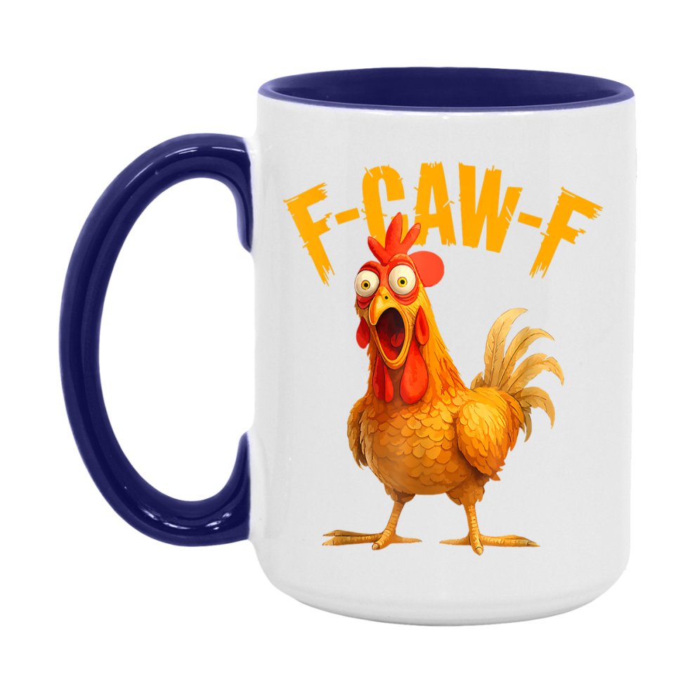 F Caw F Mug, Funny Bird Coffee Mug, 11Oz Or 15Oz Ceramic Cup