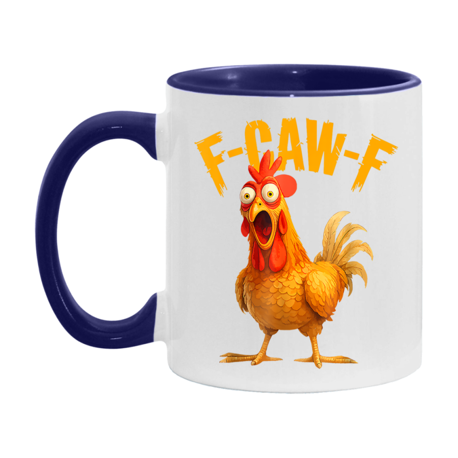 F Caw F Mug, Funny Bird Coffee Mug, 11Oz Or 15Oz Ceramic Cup