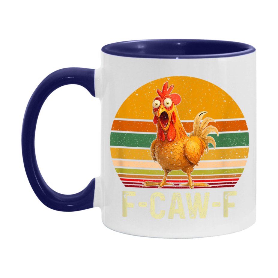 F Caw F Mug, Funny Bird Coffee Mug, 11Oz Or 15Oz Ceramic Cup