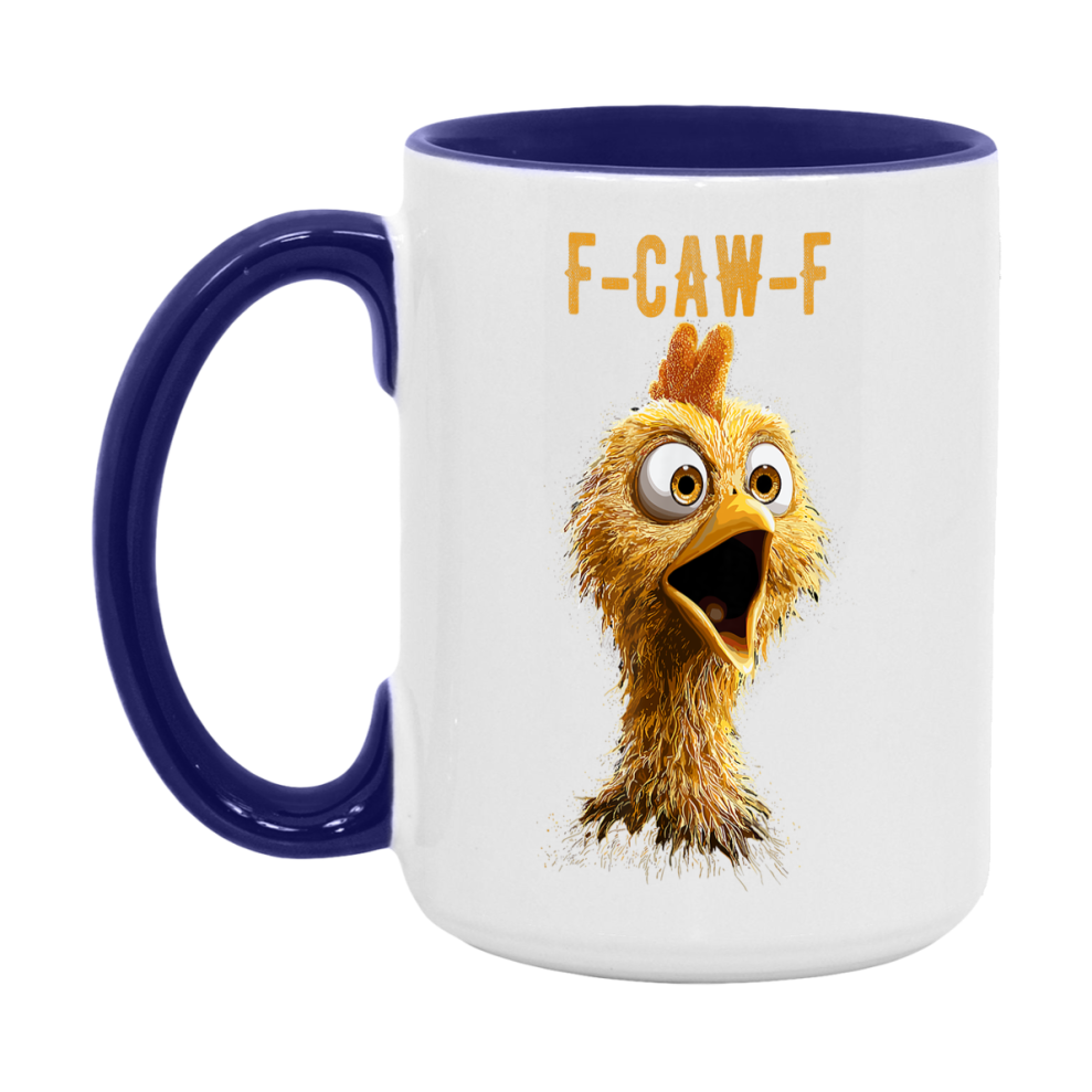 F Caw F Mug, Funny Bird Coffee Mug, 11Oz Or 15Oz Ceramic Cup