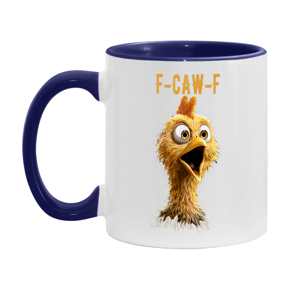 F Caw F Mug, Funny Bird Coffee Mug, 11Oz Or 15Oz Ceramic Cup