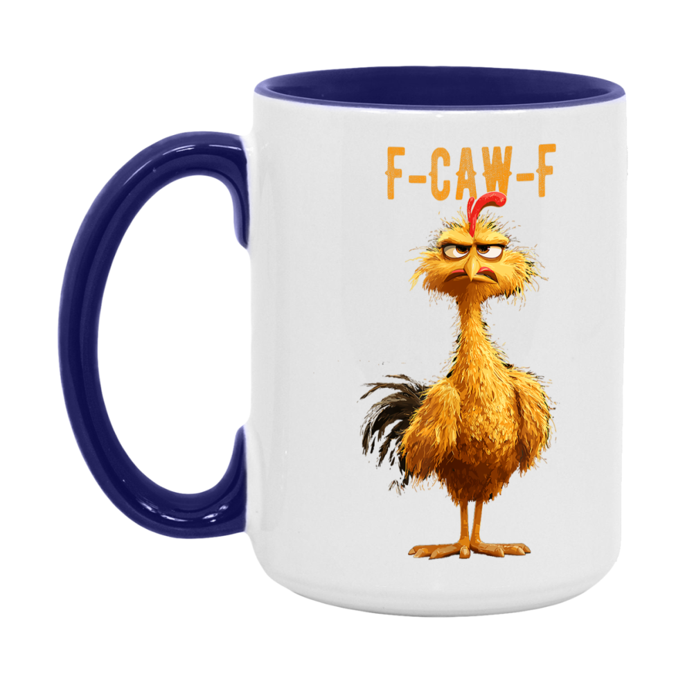 F Caw F Mug, Funny Bird Coffee Mug, 11Oz Or 15Oz Ceramic Cup