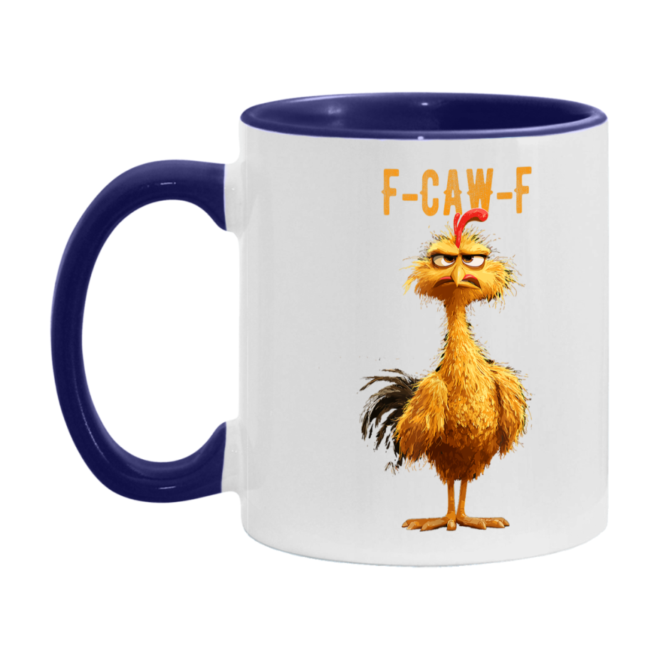 F Caw F Mug, Funny Bird Coffee Mug, 11Oz Or 15Oz Ceramic Cup