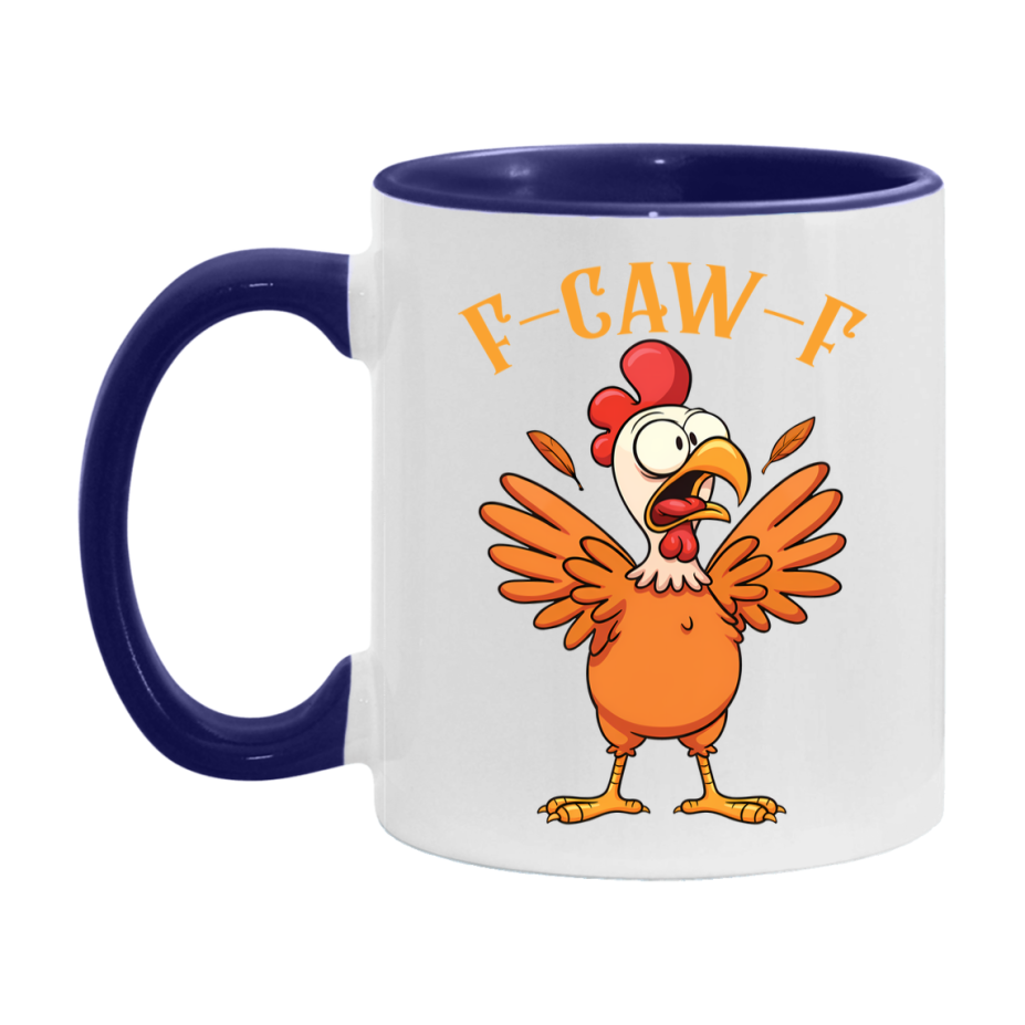F Caw F Mug, Funny Bird Coffee Mug, 11Oz Or 15Oz Ceramic Cup