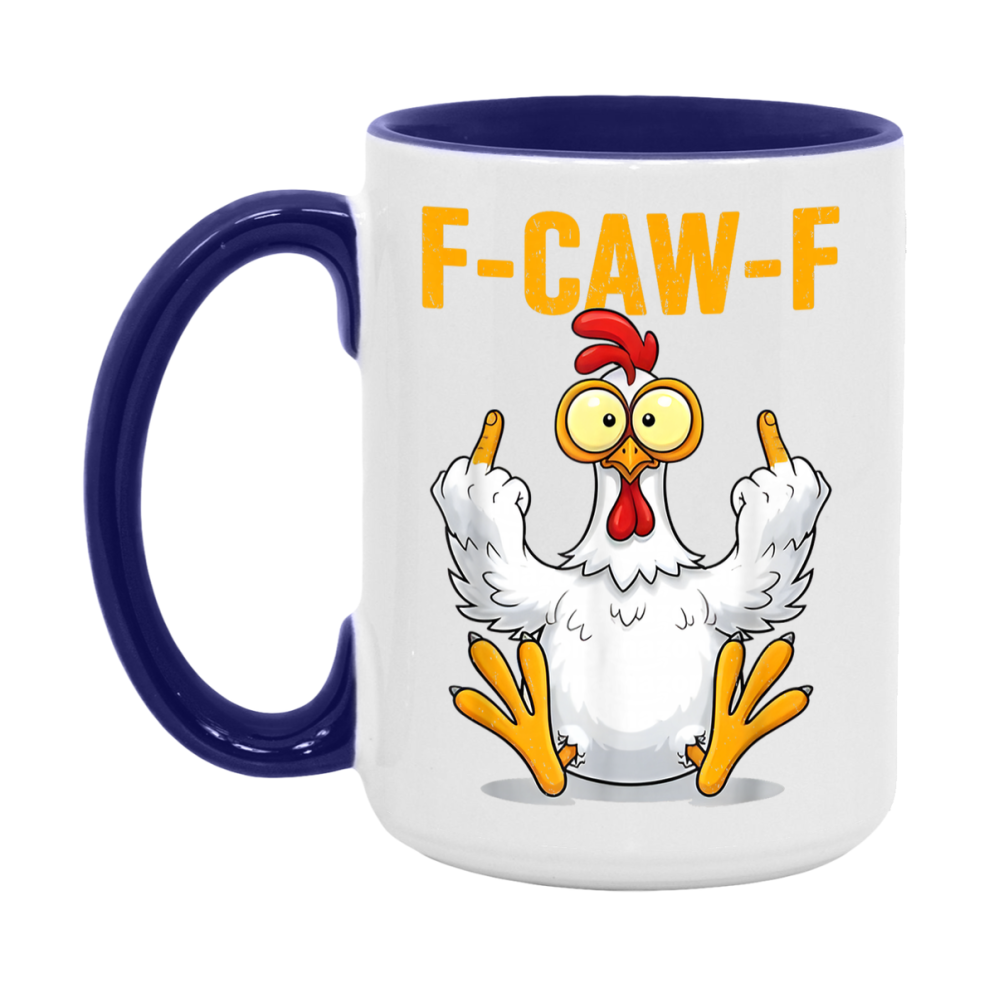 F Caw F Mug, Funny Bird Coffee Mug, 11Oz Or 15Oz Ceramic Cup