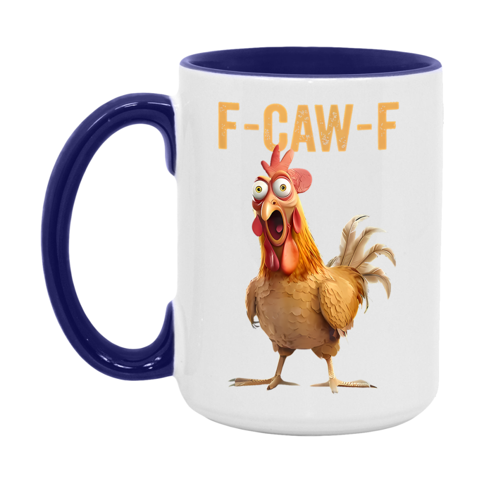 F Caw F Mug, Funny Bird Coffee Mug, 11Oz Or 15Oz Ceramic Cup