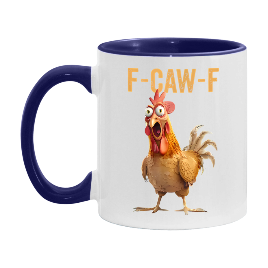 F Caw F Mug, Funny Bird Coffee Mug, 11Oz Or 15Oz Ceramic Cup
