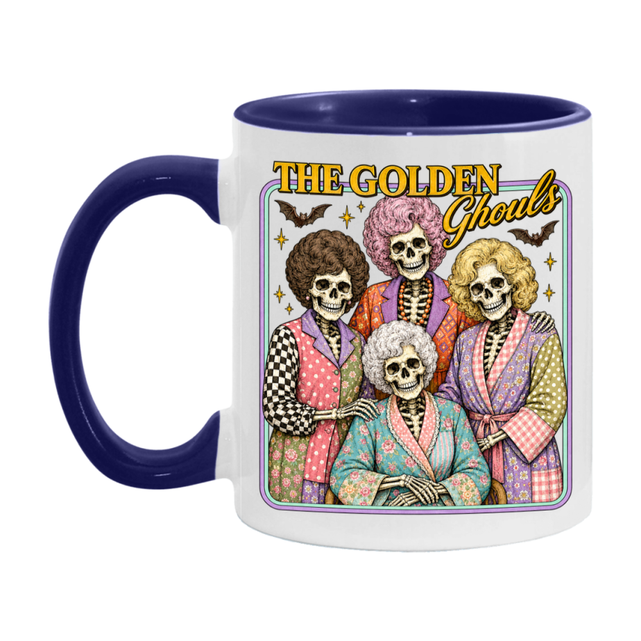 The Golden Ghouls Mug - Halloween Coffee Mug, 11Oz Or 15Oz Ceramic Cup