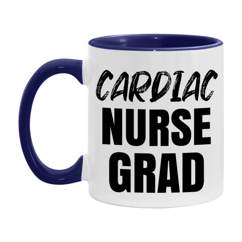 Cardiac Nurse Grad Coffee Mug - Ceramic Nursing Graduation Gift