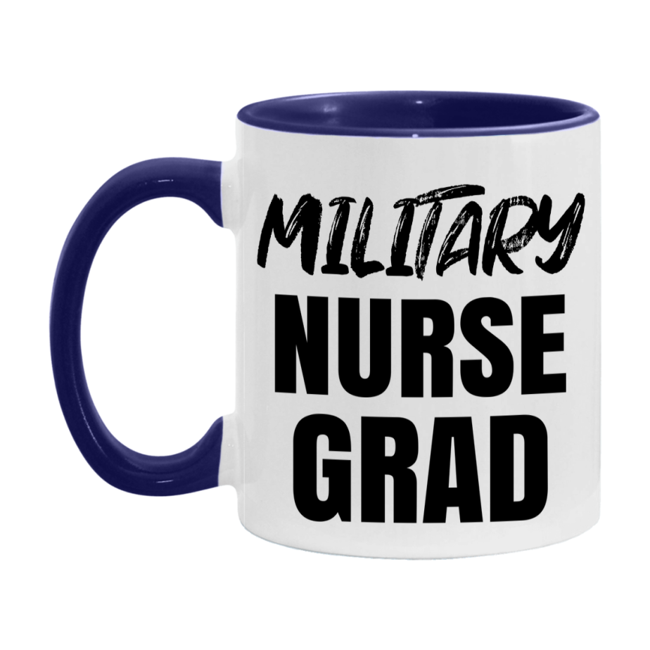 Military Nurse Grad Coffee Mug - Ceramic Nursing Graduation Gift