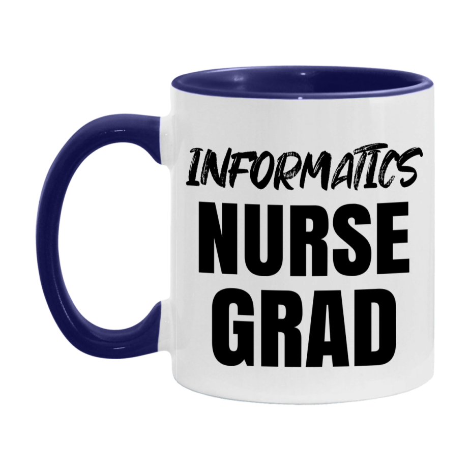 Informatics Nurse Grad Coffee Mug - Ceramic Nursing Graduation Gift