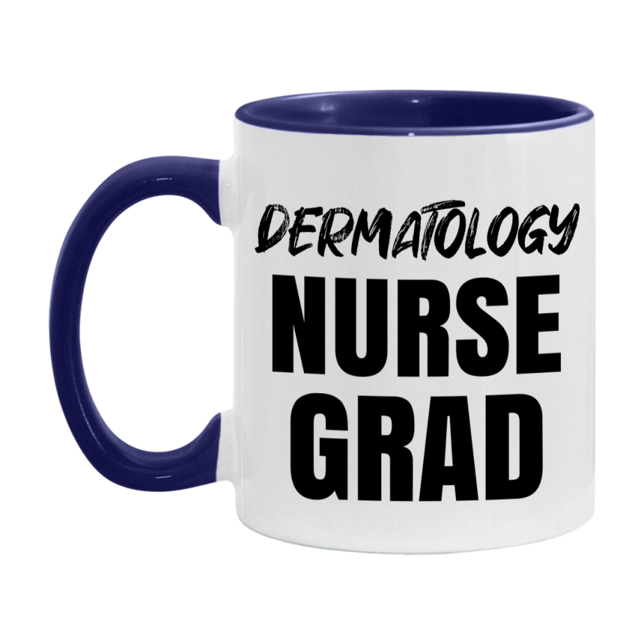 Dermatology Nurse Grad Coffee Mug - Ceramic Nursing Graduation Gift