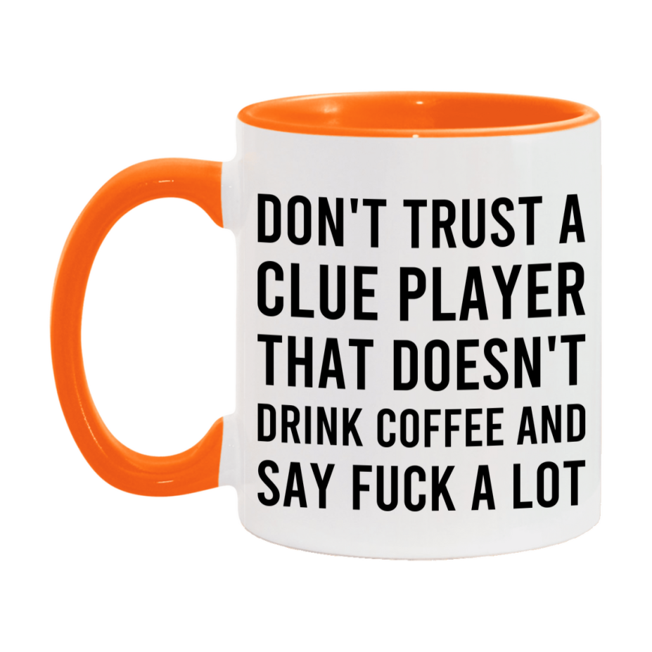 Board Game Gift, Funny Clue Player Mug, 11oz or 15oz White Ceramic Coffee Cup Novelty Gift