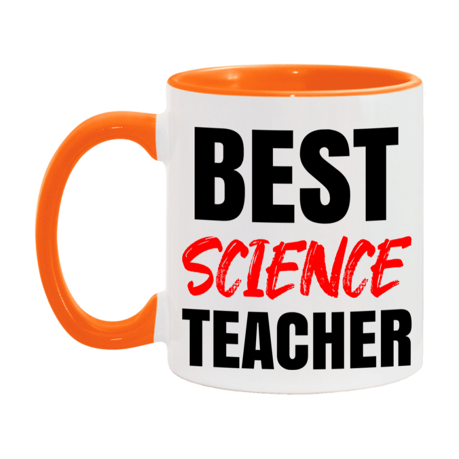Teacher Superlative Mug, Best Science Teacher Gift, 11oz or 15oz White Ceramic Coffee Cup for Science Teacher