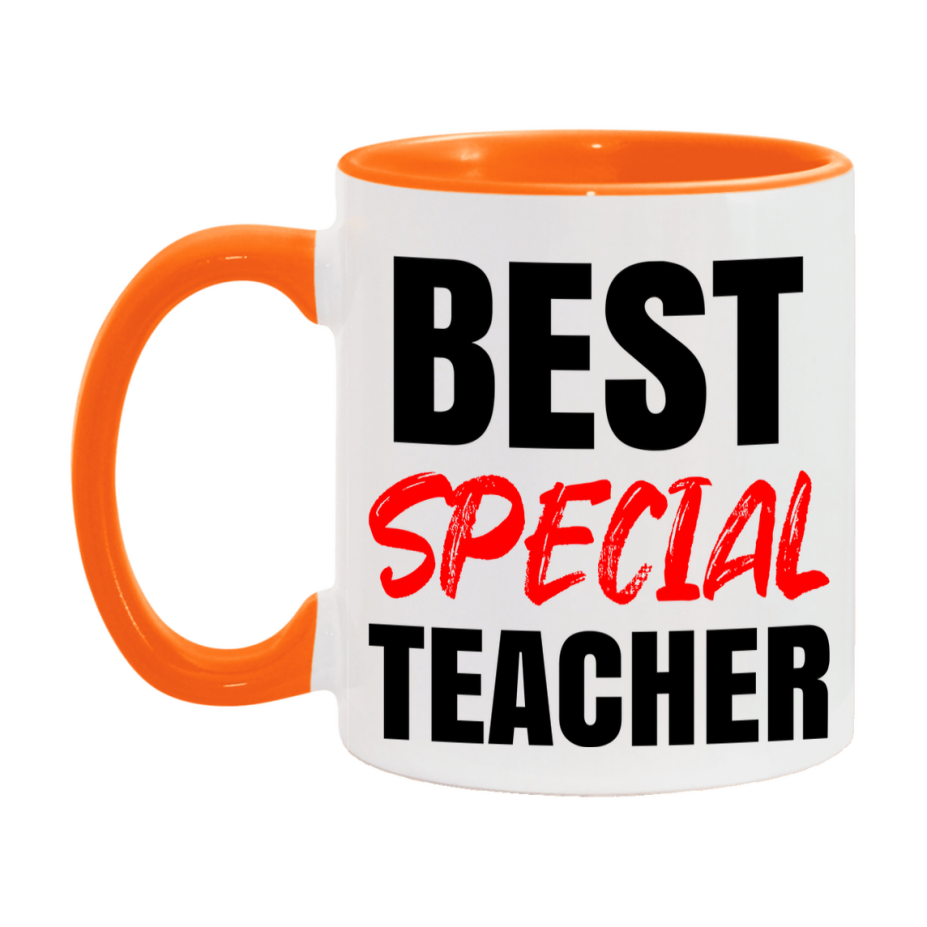 Teacher Superlative Mug, Best Special Teacher Gift, 11oz or 15oz White Ceramic Coffee Cup for Special Teacher