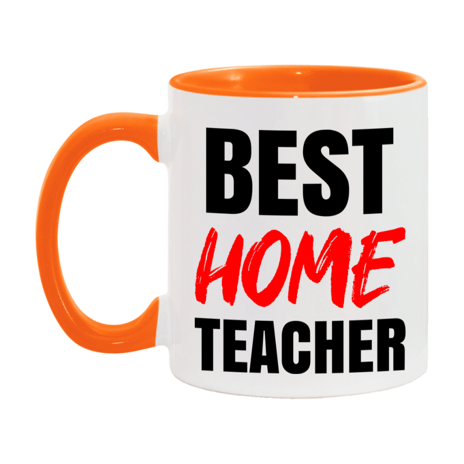 Teacher Superlative Mug, Best Home Teacher Gift, 11oz or 15oz White Ceramic Coffee Cup for Home Teacher