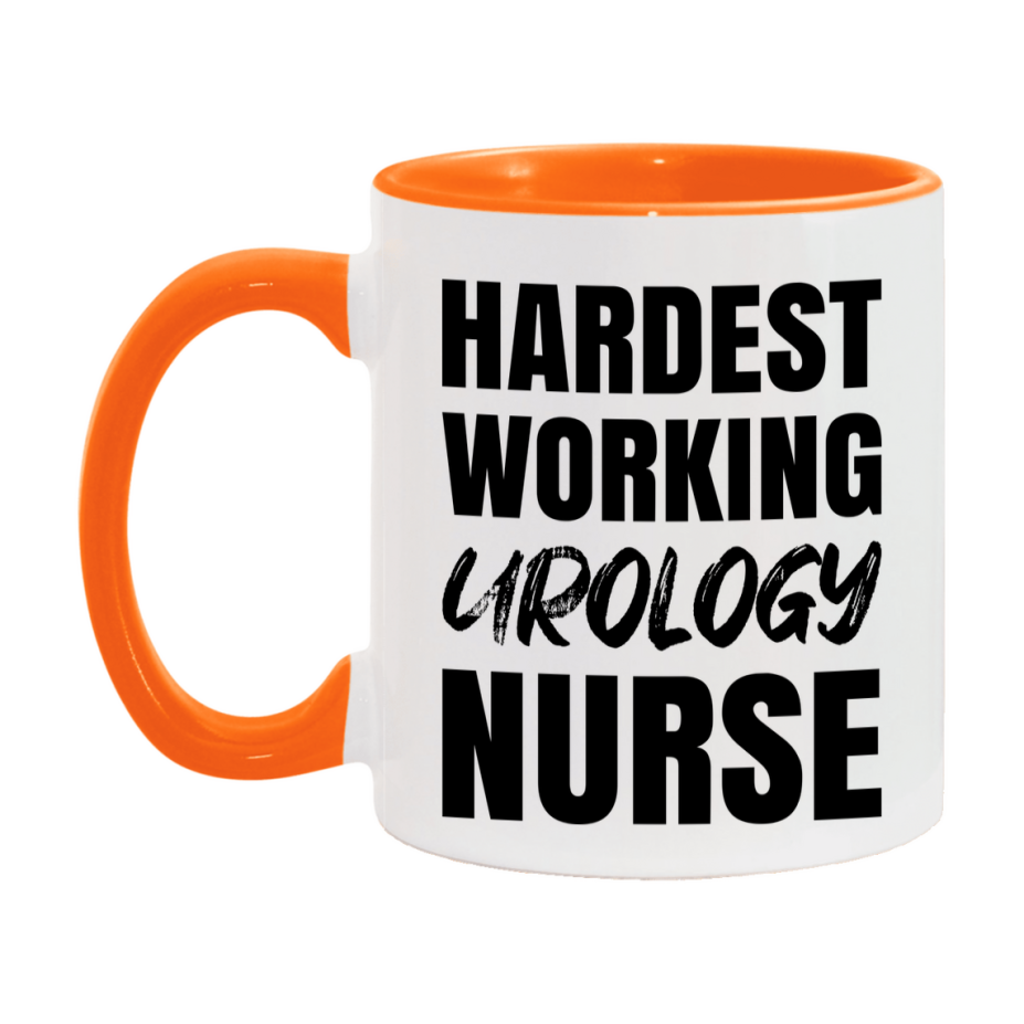 Nurse Superlative Mug, Hardest Working Urology Nurse Gift, 11oz or 15oz Ceramic Coffee Cup Gift