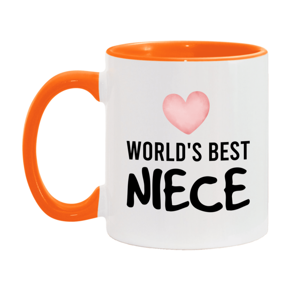 World's Best Niece Mug, Niece Superlative Coffee Mug, 11oz or 15oz Ceramic Cup, Gift for Niece