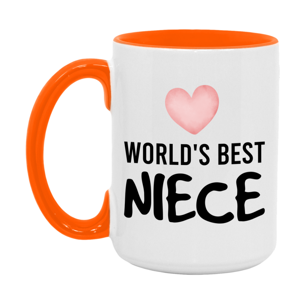 World's Best Niece Mug, Niece Superlative Coffee Mug, 11oz or 15oz Ceramic Cup, Gift for Niece