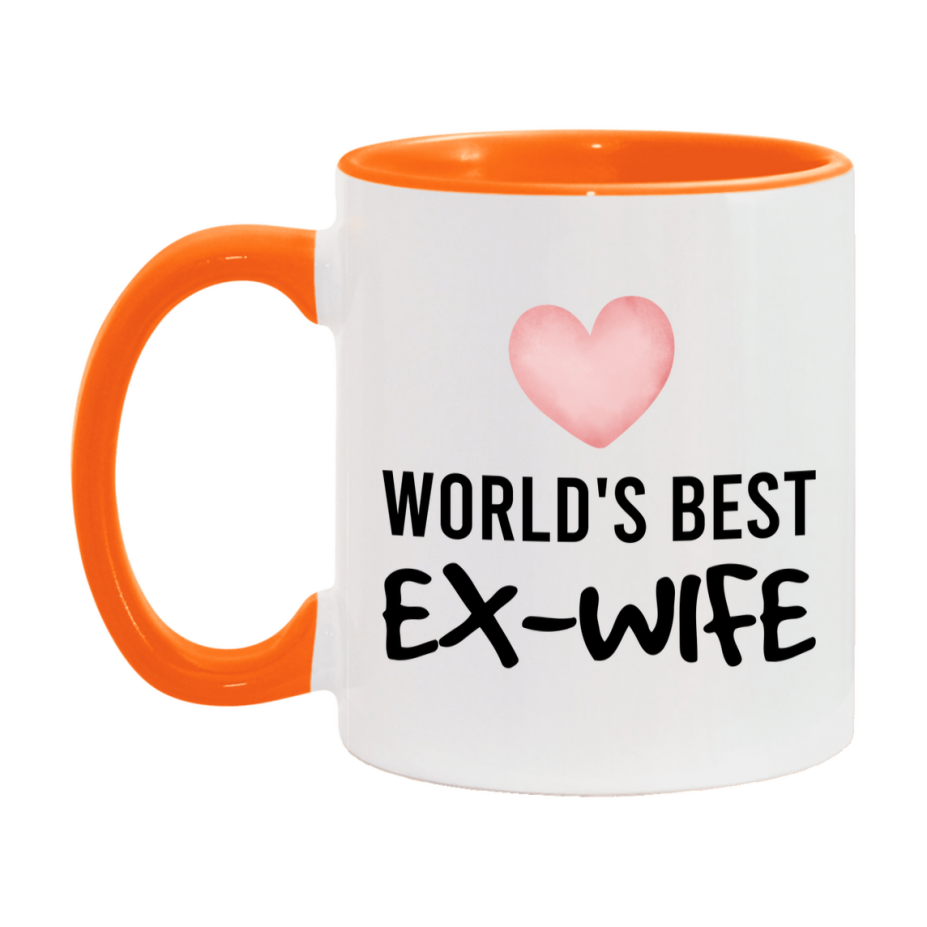 World's Best Ex-Wife Mug, Ex-Wife Superlative Coffee Mug, 11oz or 15oz Ceramic Cup, Gift for Ex-Wife