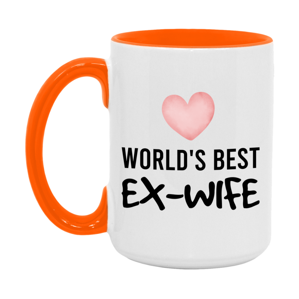 World's Best Ex-Wife Mug, Ex-Wife Superlative Coffee Mug, 11oz or 15oz Ceramic Cup, Gift for Ex-Wife