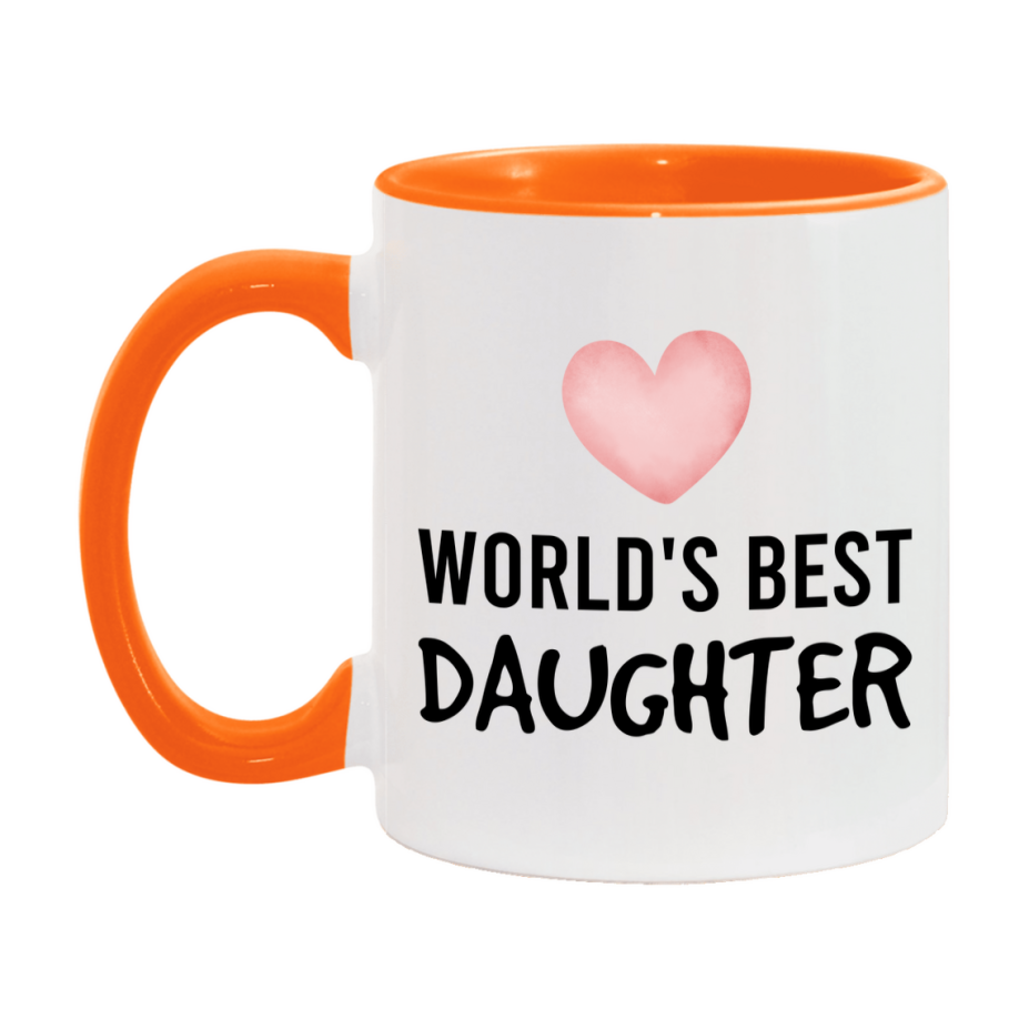 World's Best Daughter Mug, Daughter Superlative Coffee Mug, 11oz or 15oz Ceramic Cup, Gift for Daughter