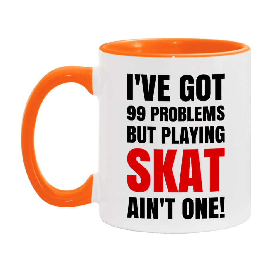 Funny Card Game Mug – 99 Problems But Playing Skat Ain’t One
