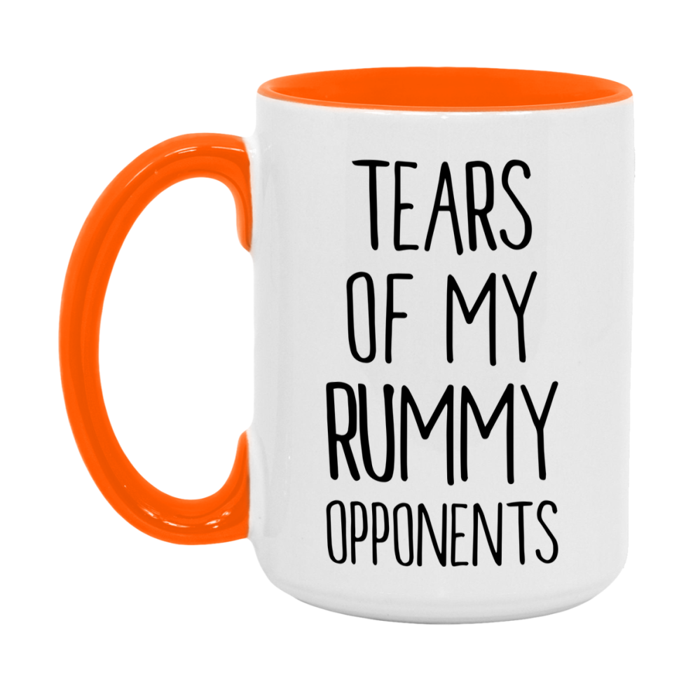 Funny Rummy Mug – “Tears Of My Rummy Opponents” – 11Oz Or 15Oz Coffee Cup