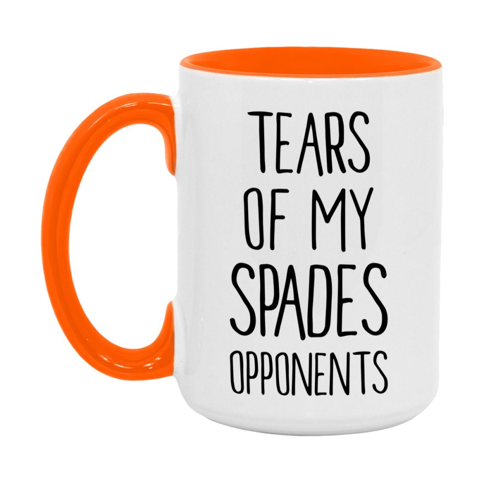 Funny Spades Mug – “Tears Of My Spades Opponents” – 11Oz Or 15Oz Coffee Cup