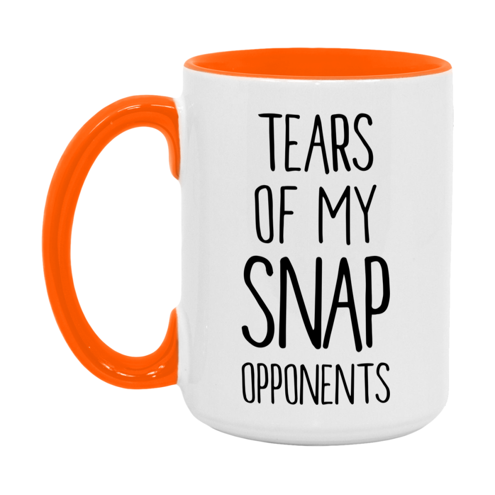 Funny Snap Mug – “Tears Of My Snap Opponents” – 11Oz Or 15Oz Coffee Cup
