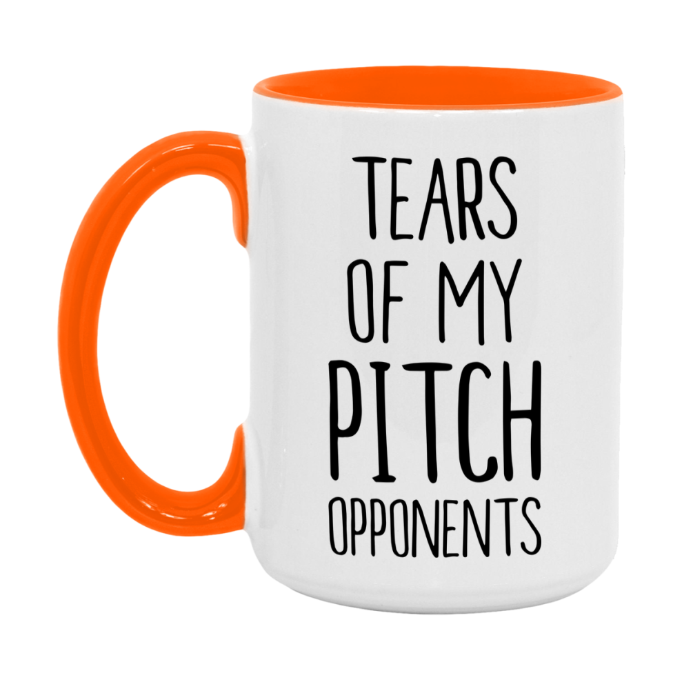 Funny Pitch Mug – “Tears Of My Pitch Opponents” – 11Oz Or 15Oz Coffee Cup