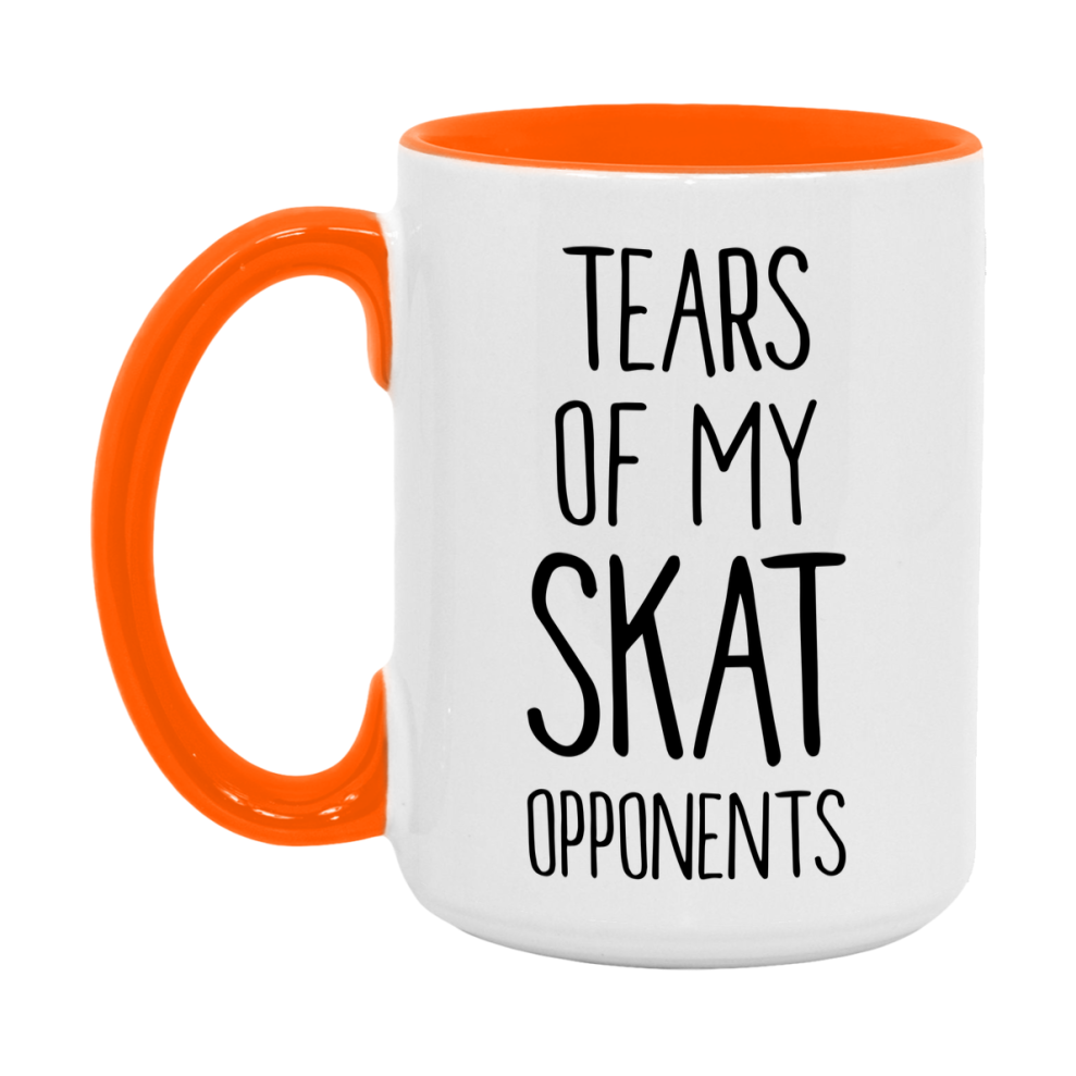Funny Skat Mug – “Tears Of My Skat Opponents” – 11Oz Or 15Oz Coffee Cup