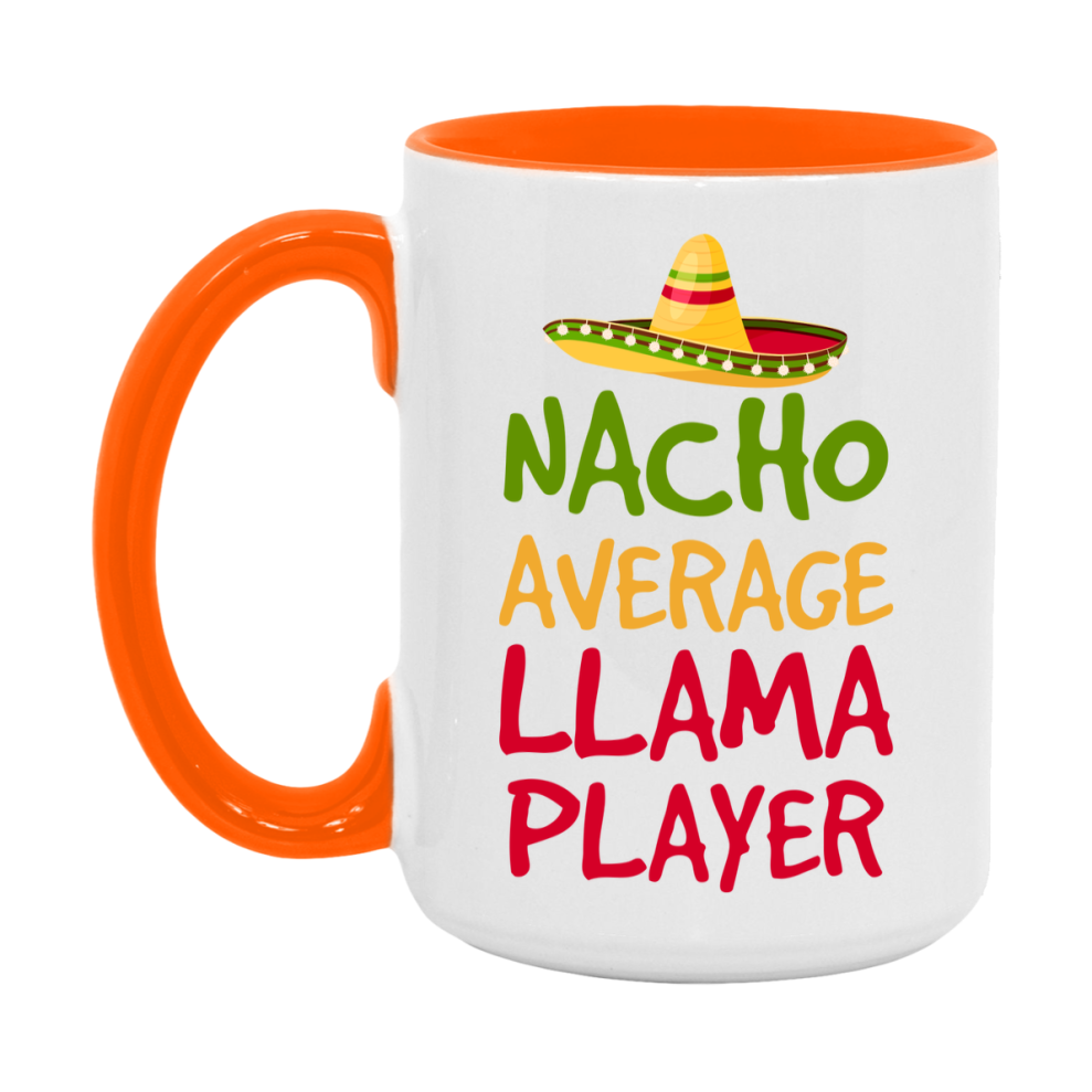 Funny Nacho Average Llama Player Mug – 11Oz Or 15Oz Ceramic Coffee Cup For Card Game Lovers