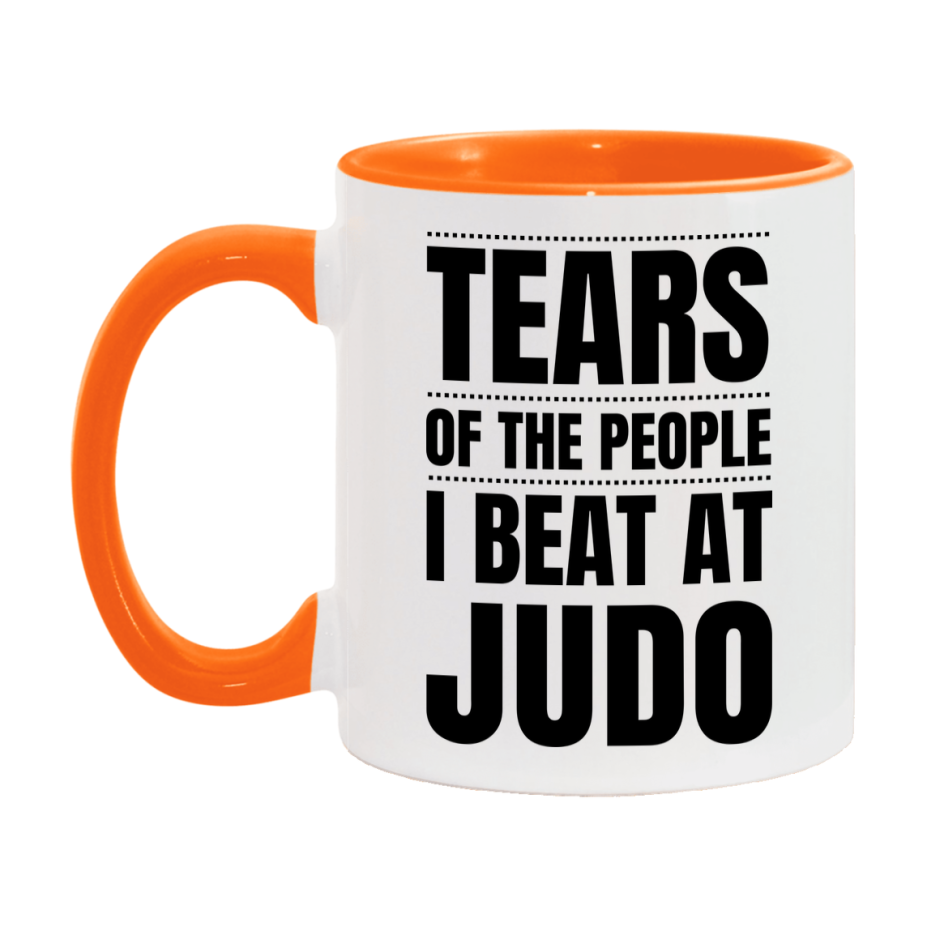 Funny Judo Mug - "Tears Of The People I Beat At Judo" - 11Oz Or 15Oz Ceramic Coffee Cup