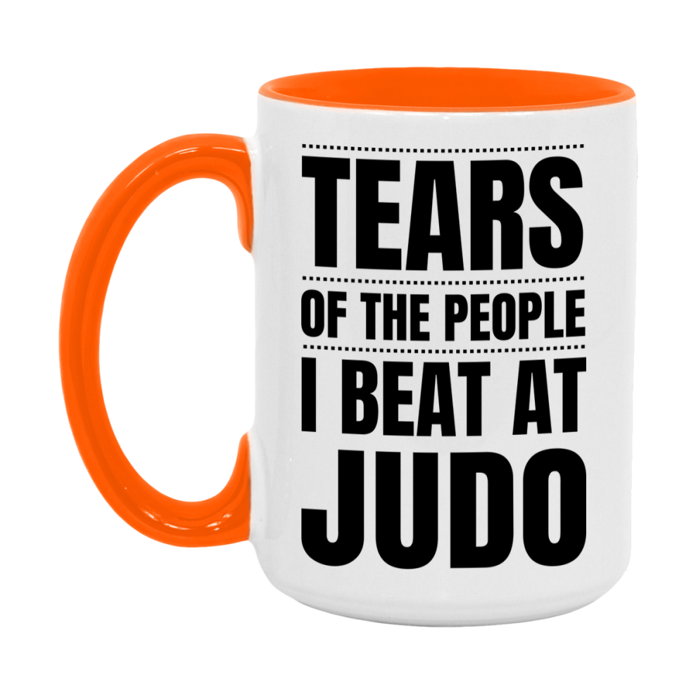 Funny Judo Mug - "Tears Of The People I Beat At Judo" - 11Oz Or 15Oz Ceramic Coffee Cup