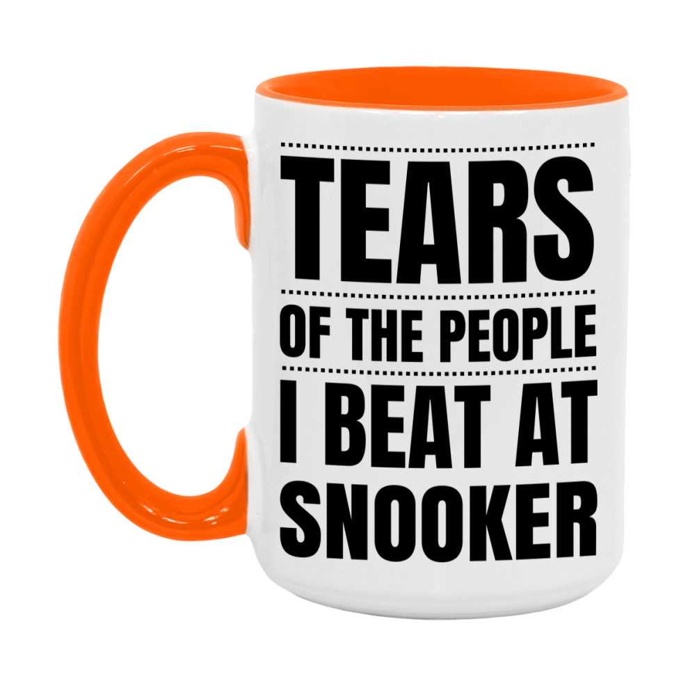 Funny Snooker Mug - "Tears Of The People I Beat At Snooker" - 11Oz Or 15Oz Ceramic Coffee Cup