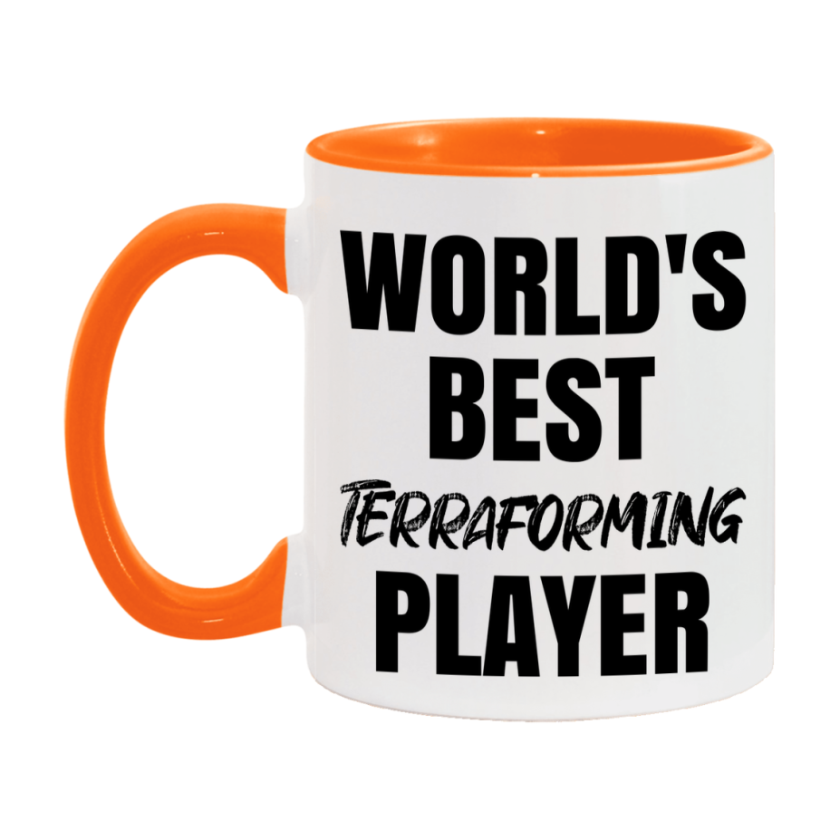 World's Best Terraforming Player Mug, Funny Card Game Player Gift, 11Oz Or 15Oz White Ceramic Mug