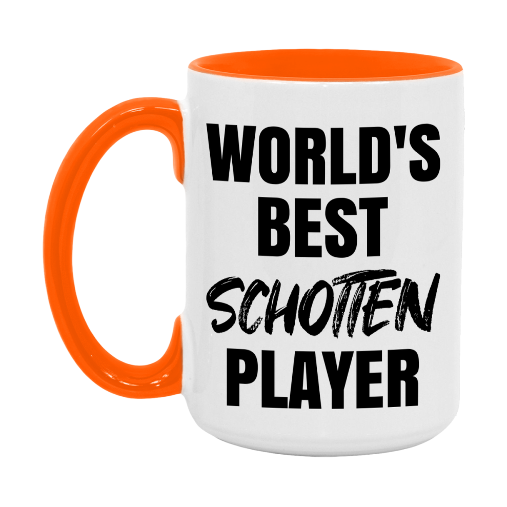 World's Best Schotten Player Mug, Funny Card Game Player Gift, 11Oz Or 15Oz White Ceramic Mug